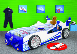 Police kinder auto bed incl matras