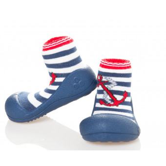 Babyschoenen.Marine.Rood.01