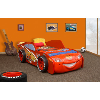 McQueen MDF kinder auto bed incl matras