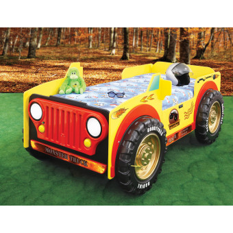 Monster Truck kinder auto bed incl matras