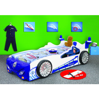 Police kinder auto bed incl matras