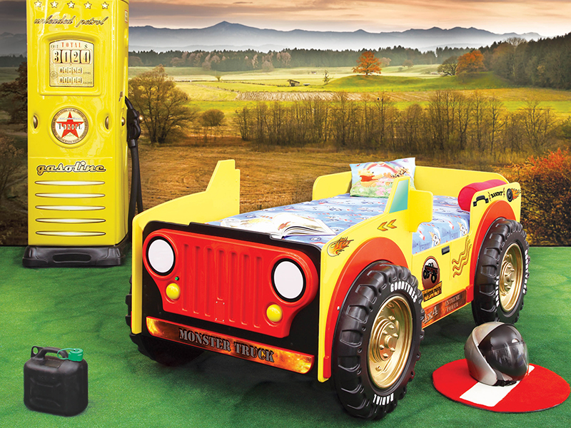 monster truck kinder auto bed incl matras